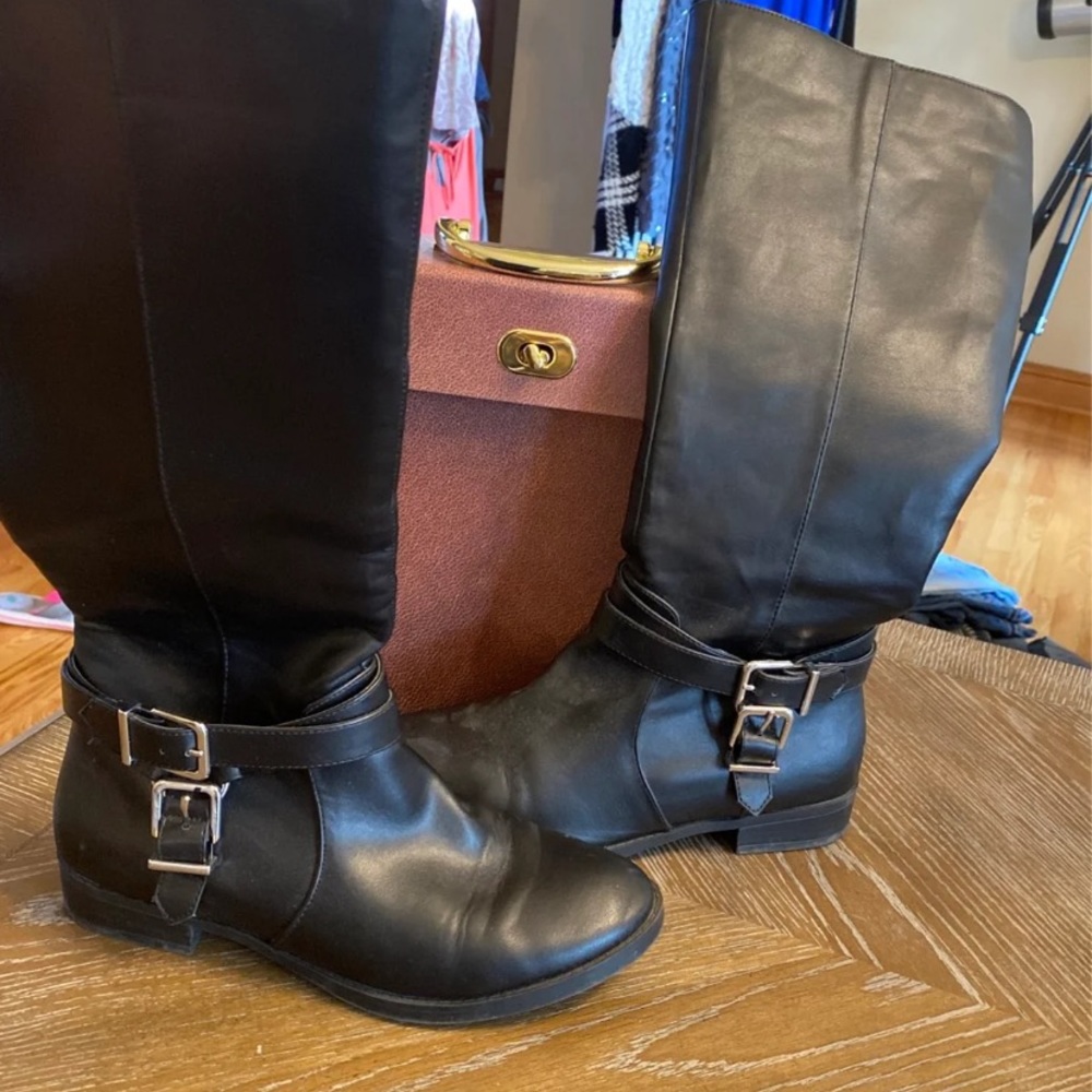 Express Black Boots size 7